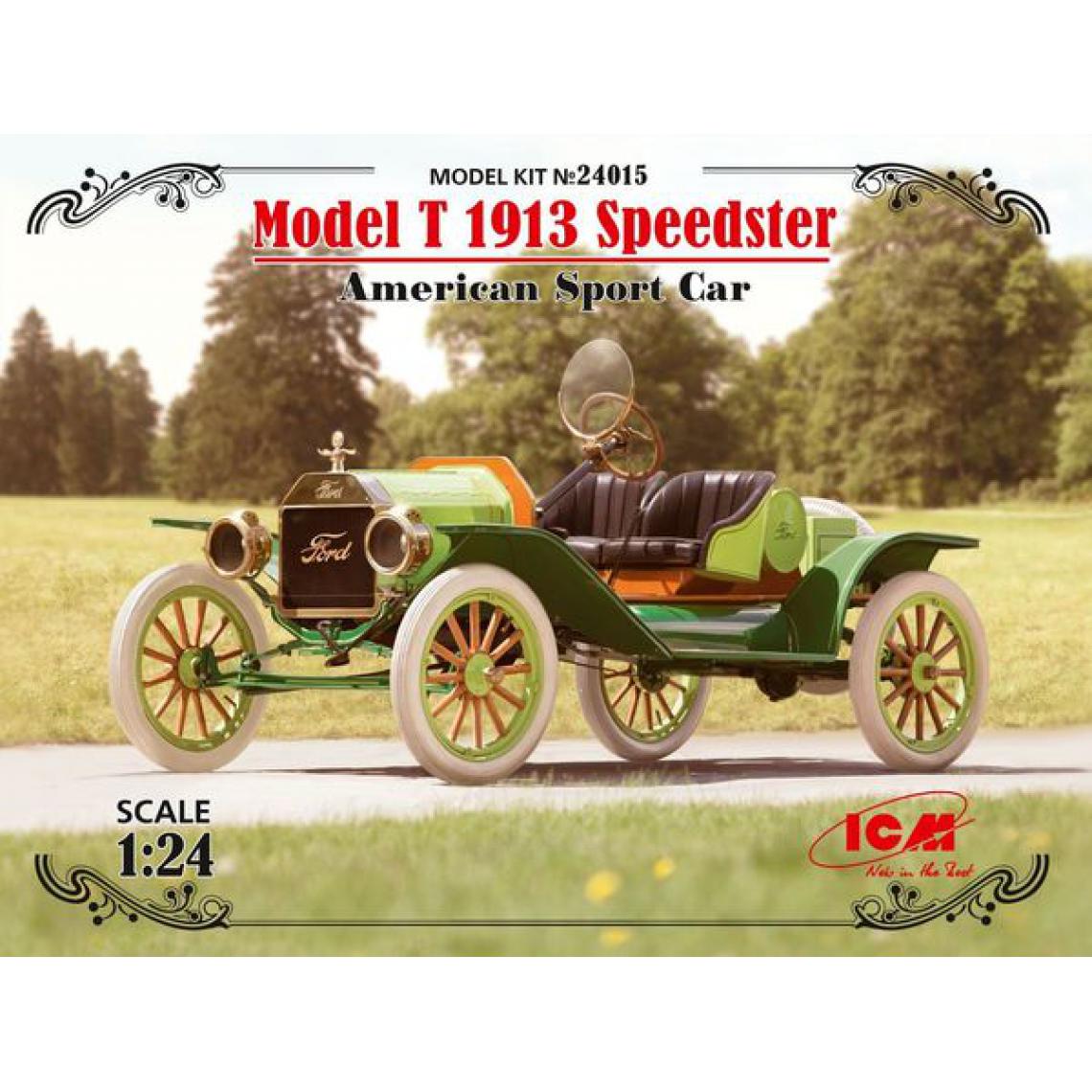 Icm - Model T 1913 Speedster,American SportCar - 1:24e - ICM - Accessoires et pièces