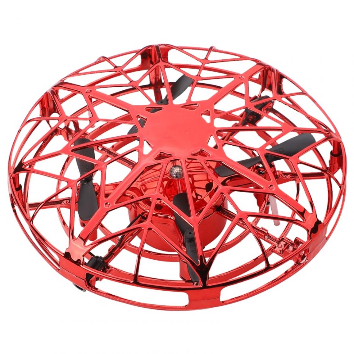 Universal - Mini hélicoptère télécommandé OVNI détecteur manuel infrarouge télécommandé quadricoptère jouet à induction électrique pour enfants Mini drone(Rouge) - Drone