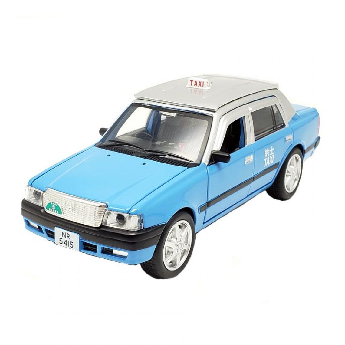 Universal - 1: 32 Toyota Crown Alloy Moulded Metal Hong Kong Taxi Taxi Collector Model Pulling Echo Light Toy Car(Bleu) - Voitures