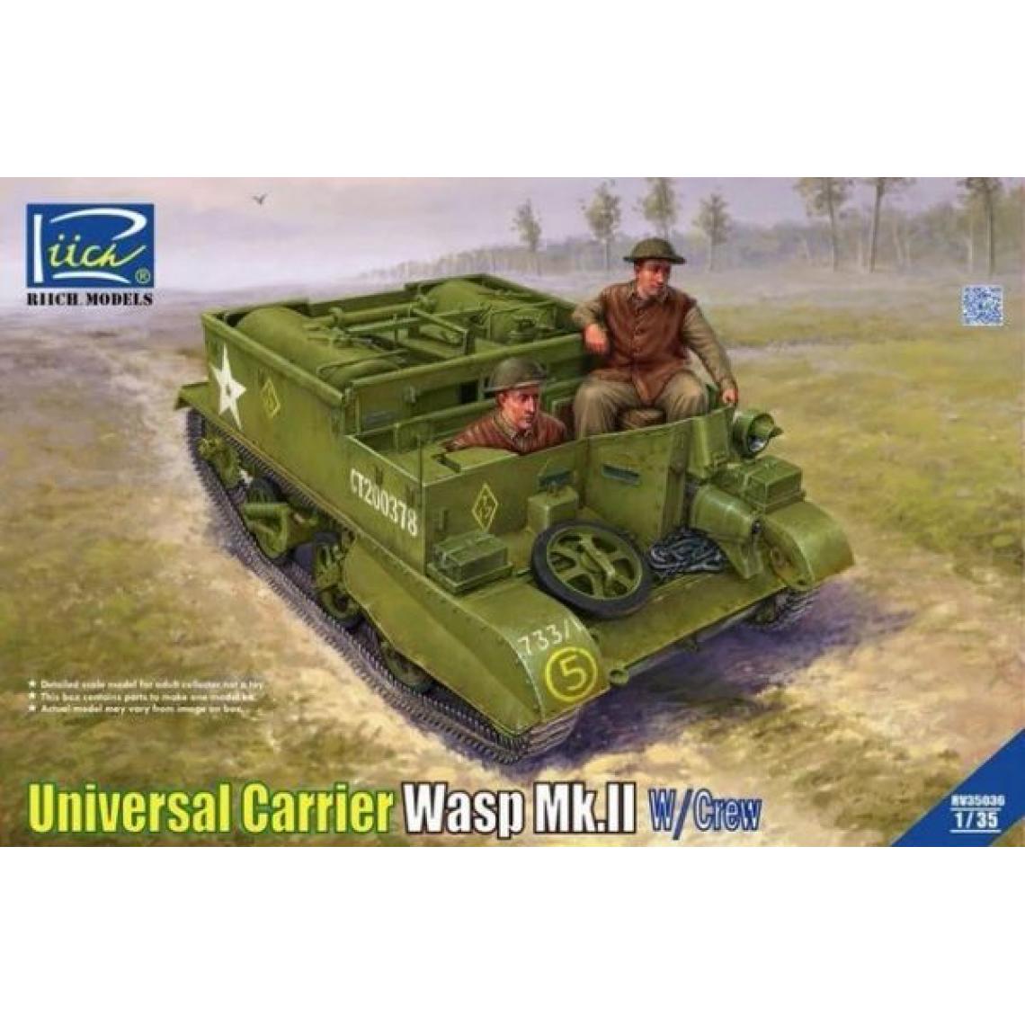 Riich Models - Universal Carrier Wasp Mk.IIC w/Crew are included in the first batch of produ- 1:35e - Riich Models - Accessoires et pièces
