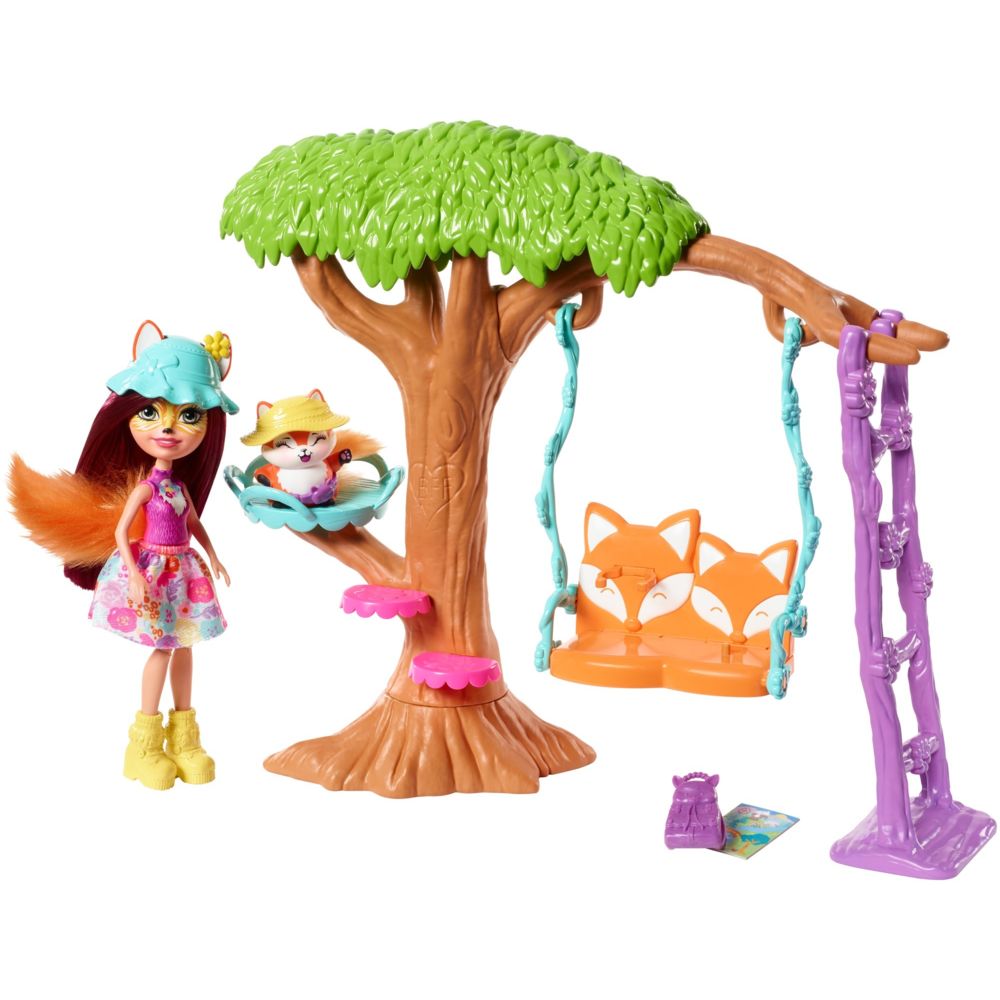 Enchantimals - Coffret Mini-Poupée - L'arbre enchanté du renard - FRH45 - Mini-poupées
