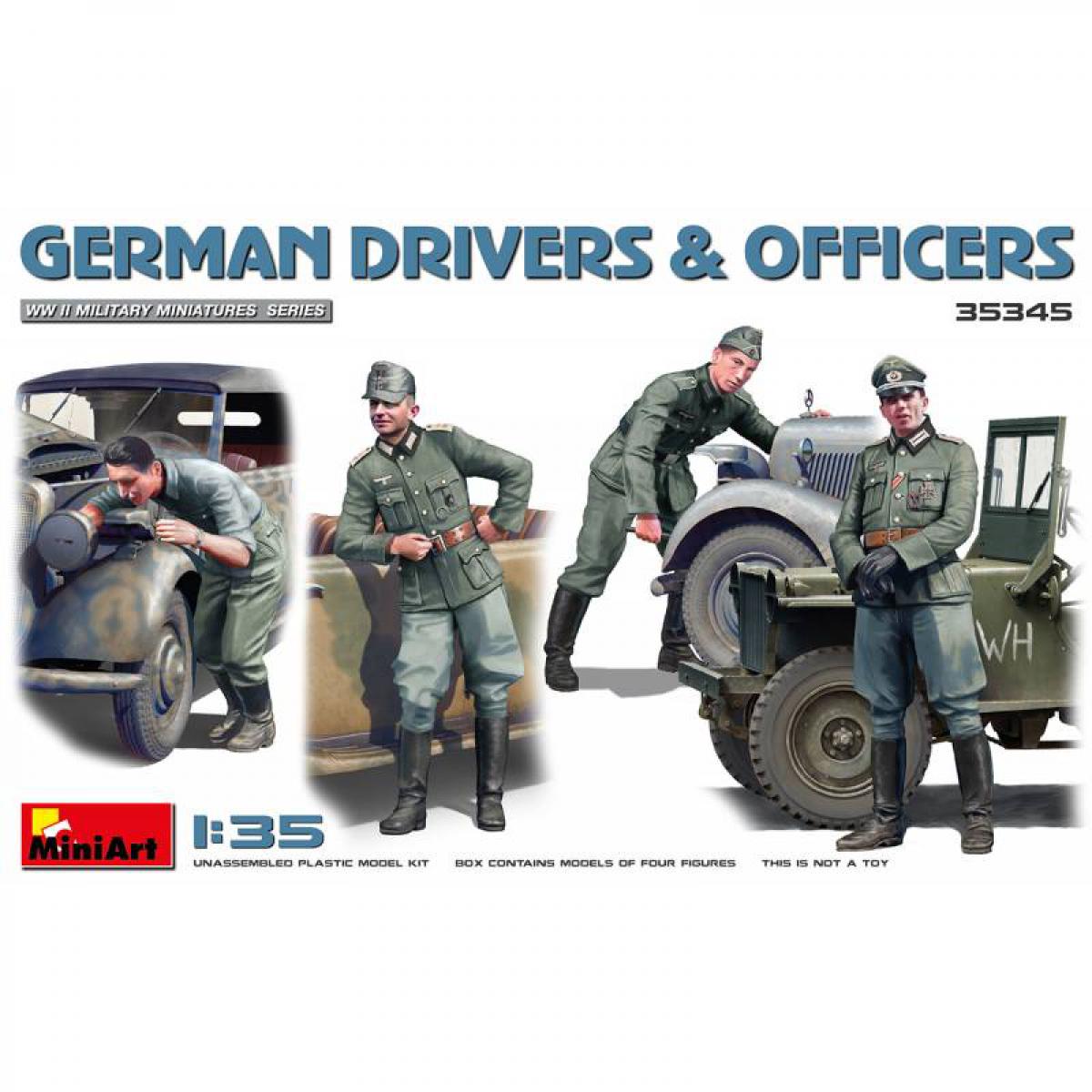 Mini Art - Figurine Mignature German Drivers & Officers - Figurines militaires