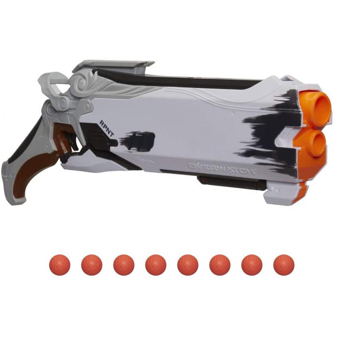 Nerf - pistolet Rival Overwatch Licorice blanc noir orange - Jeux d'adresse