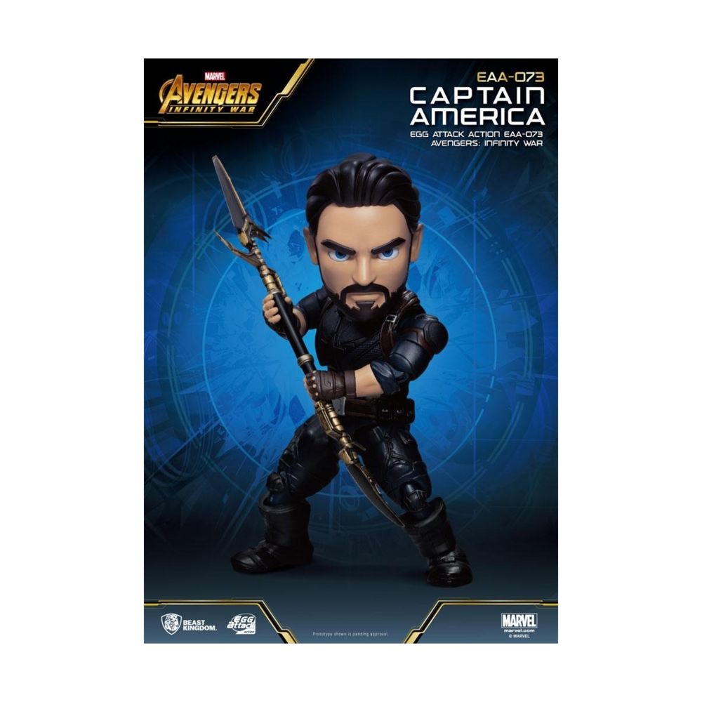 Beast Kingdom Toys - Avengers Infinity War - Figurine Egg Attack Captain America 16 cm - Films et séries