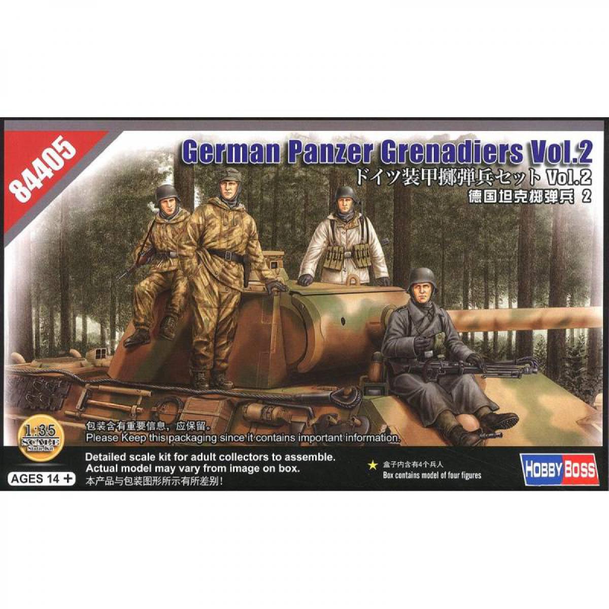 Hobby Boss - Figurine Mignature German Panzer Grenadiers Vol.2 - Figurines militaires