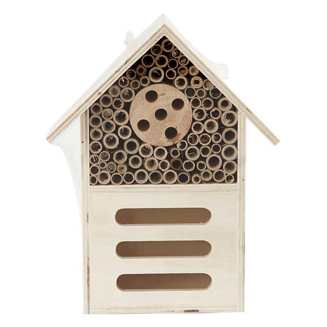 Creotime - Maison à insectes en bois 18 x 9 x 14 cm - Jeux éducatifs