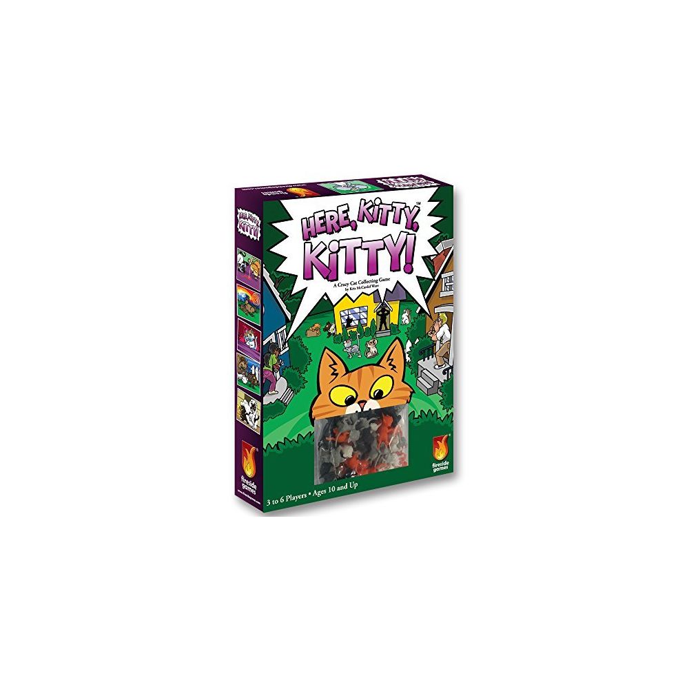 Fireside Games - Fireside Games Here Kitty Kitty Board Game - Board Games for Families - Board Games for Kids 7 and up - Jeux de cartes