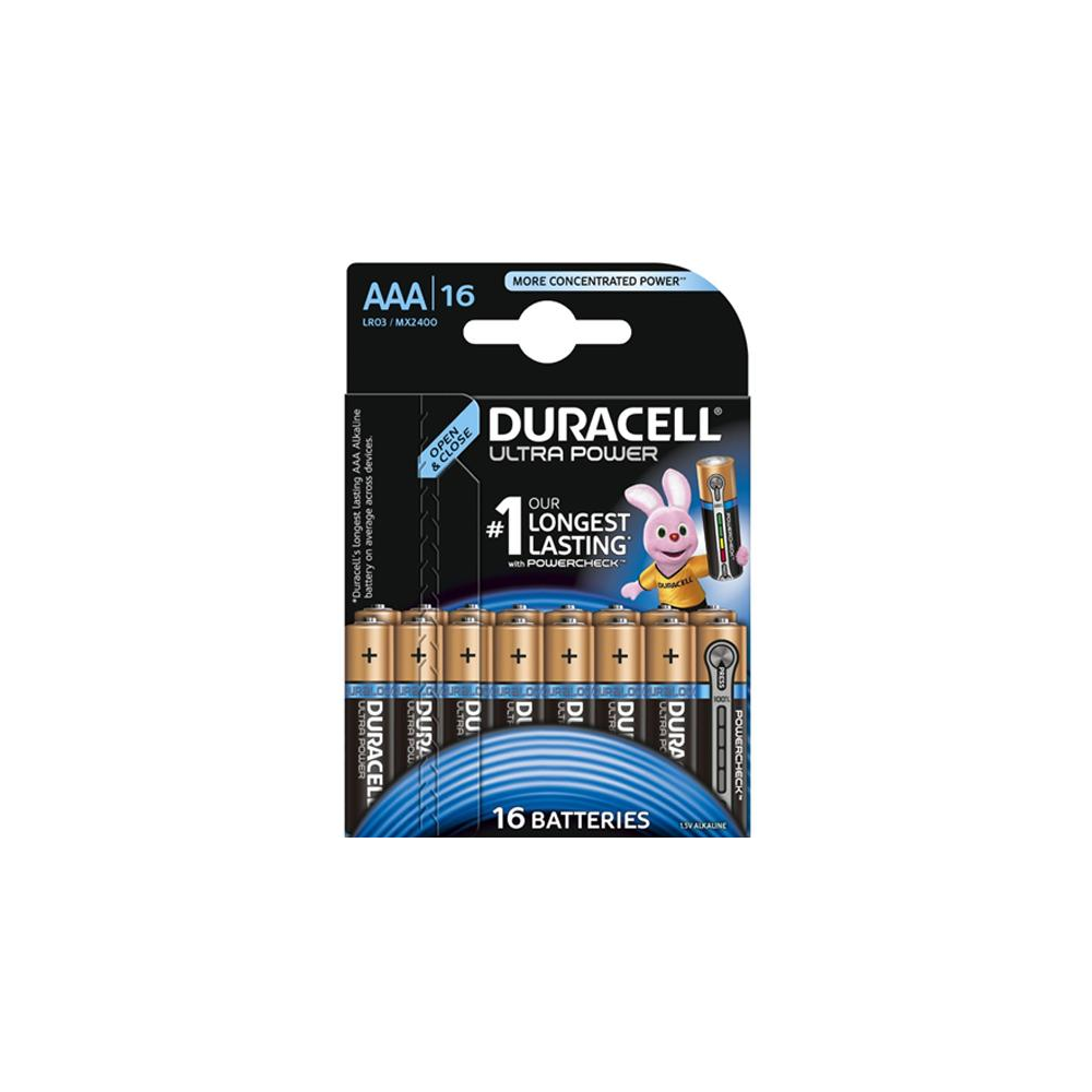 Duracell - Pack de 16 piles Duracell Ultra Power LR3 Micro AAA - Batteries et chargeurs