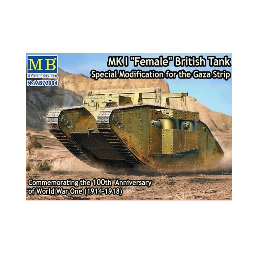 Master Box - Maquette Char Mk I Female British Tank, Special Modification For The Gaza Strip - Chars