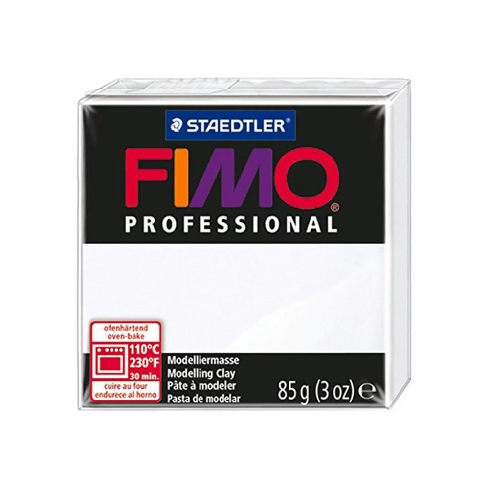 Ferry - FIMO Boîte 4 Pieces Fimo Professionnel 85G Blanc - Modelage