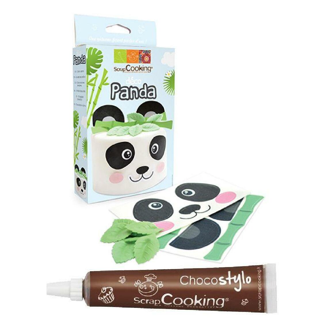 Scrapcooking - Kit Déco azyme Panda + Stylo chocolat - Kits créatifs
