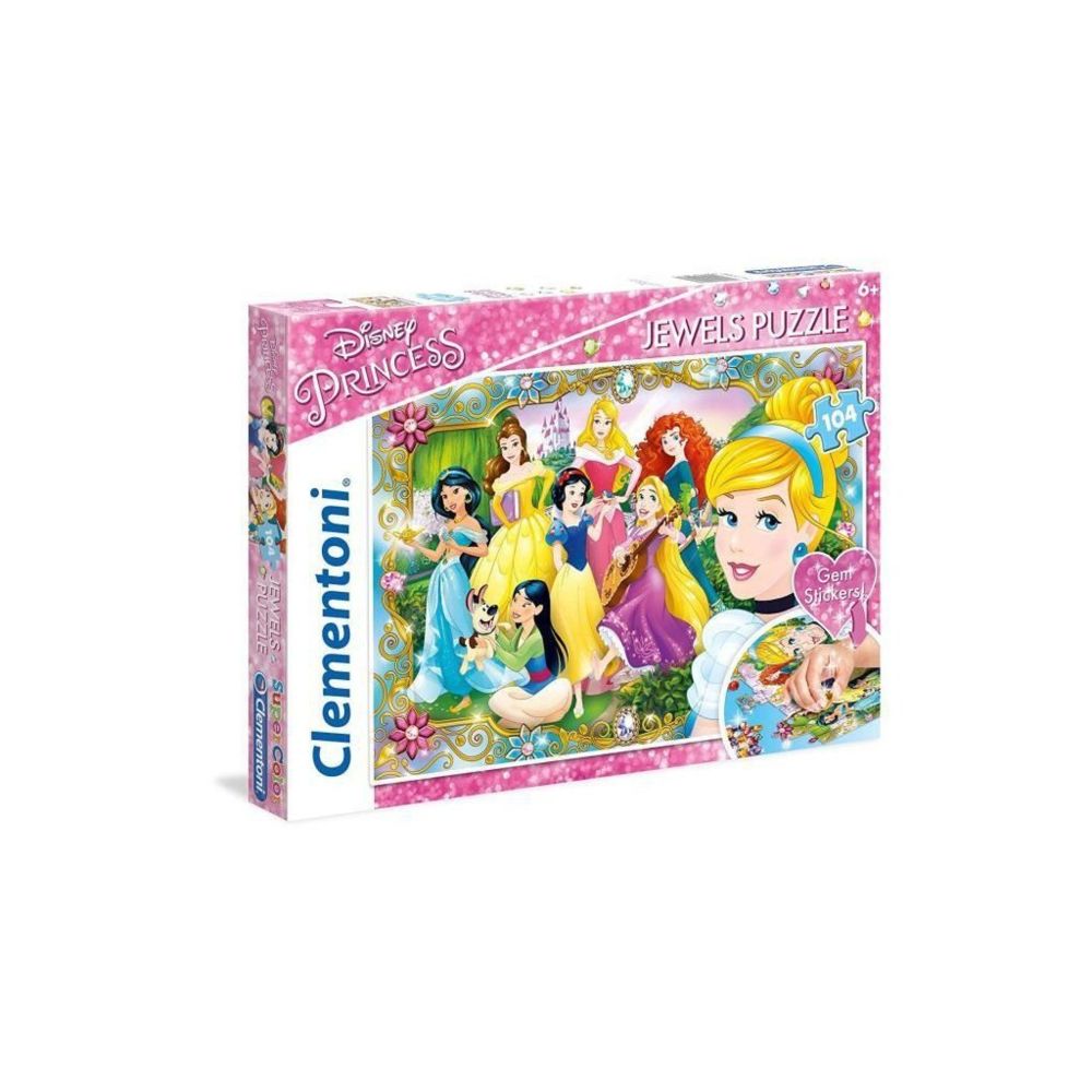 Clementoni - CLEMENTONI - Disney Princesses - Puzzle Bijoux 104 Pieces - Animaux