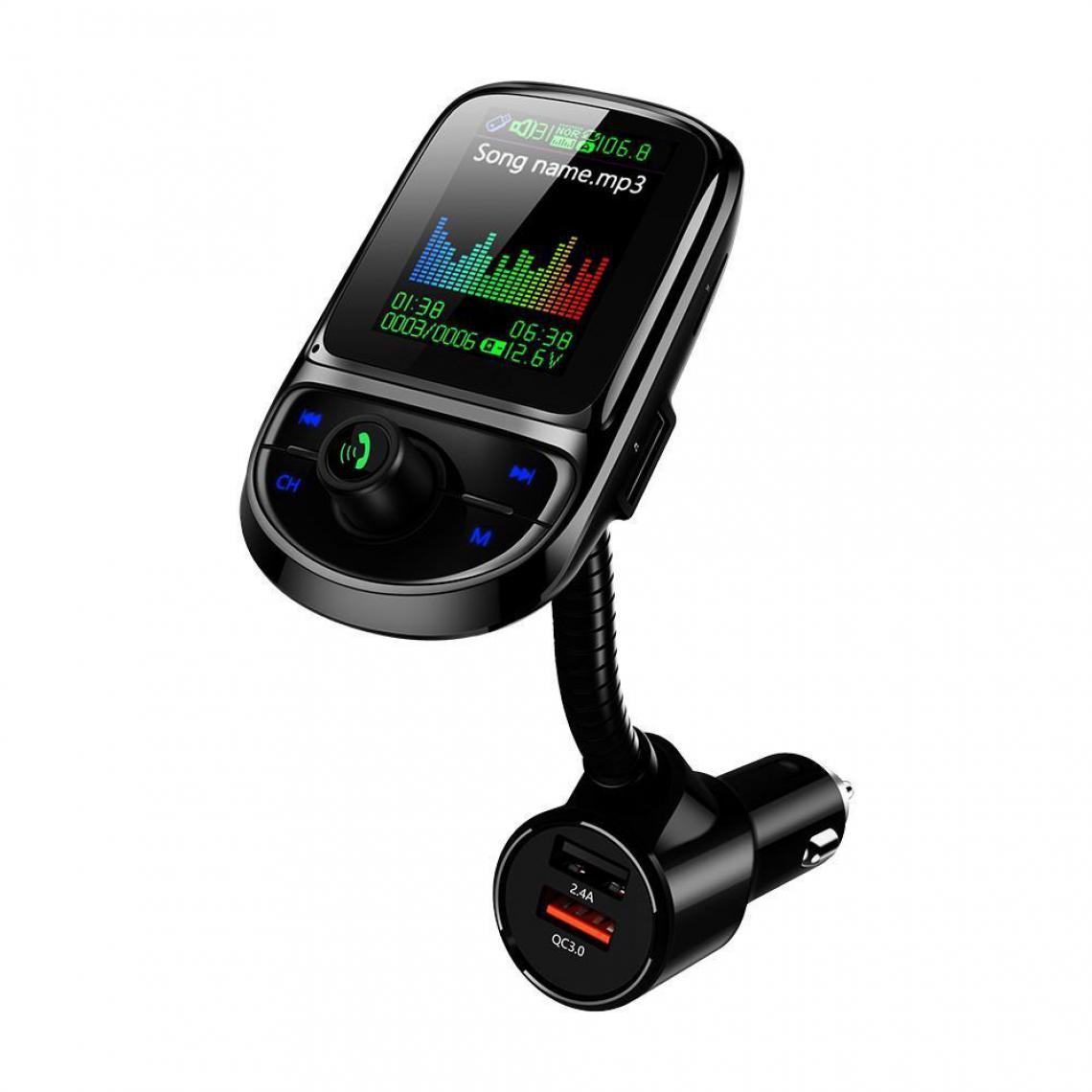 Justgreenbox - Lecteur MP3 multifonctionnel avec émetteur FM de voiture de 1,8 pouces avec double port de chargement USB - T3654657576493 - Radio, lecteur CD/MP3 enfant