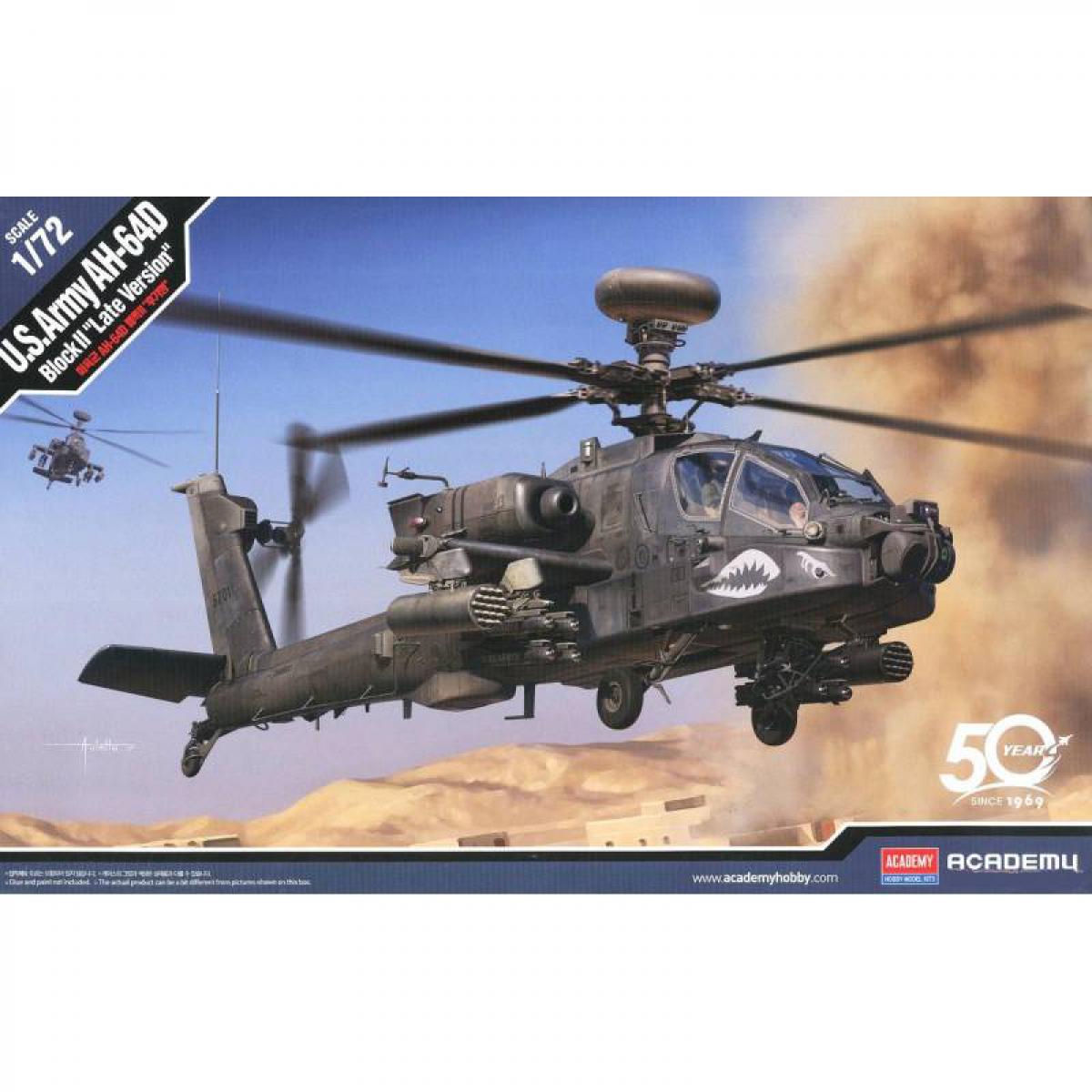 Academy - Maquette Hélicoptère U.s.army Ah-64d Block Ii `late Version` - Hélicoptères