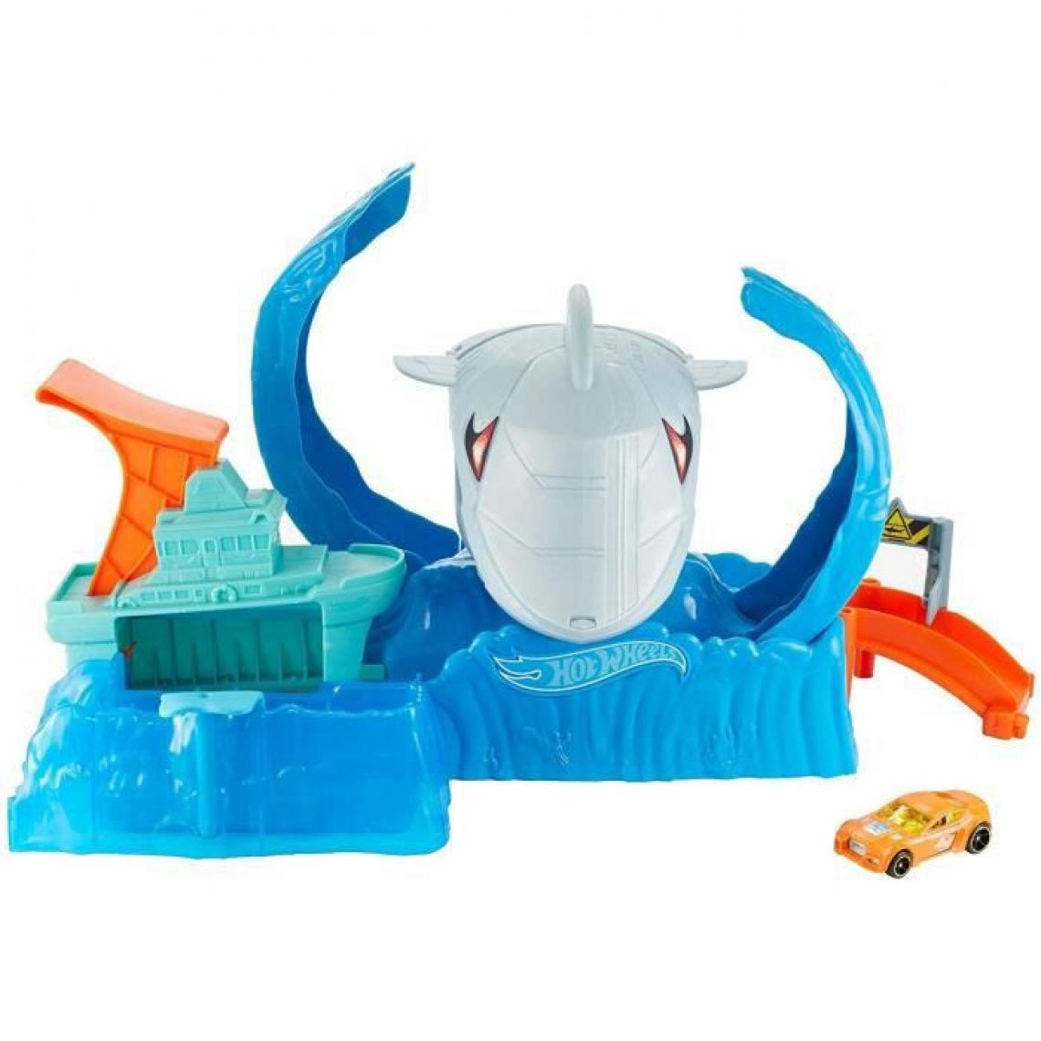 Mattel - HOT WHEELS Robot Requin en Folie - GJL12 - Coffret Petite Voiture - de 5 a 8 ans - Garages