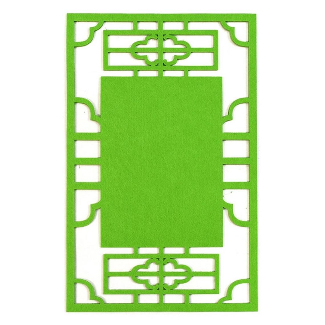 Wewoo - École stéréo coloré épais non-tissé fond Pad décoration matériauxtaille 23,5x36 cm vert - Dessin et peinture