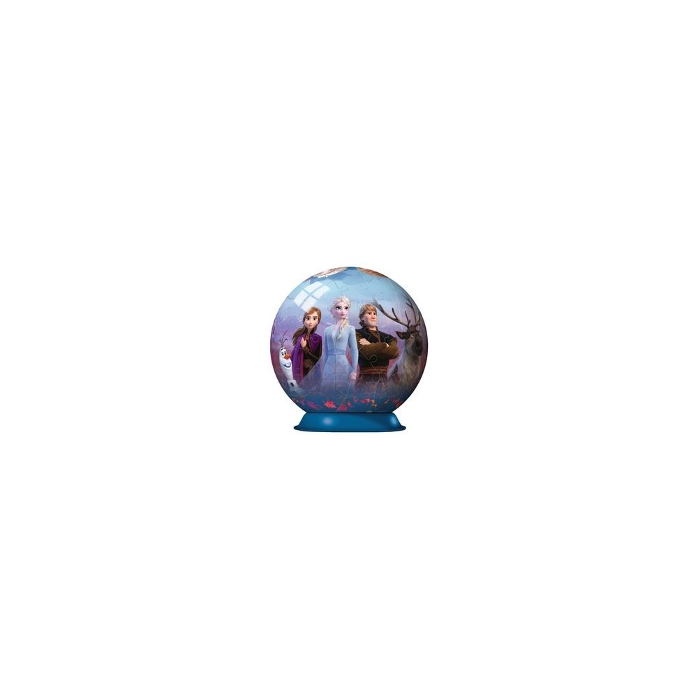 Ravensburger - LA REINE DES NEIGES 2 Puzzle 3D Ball 72 pieces - Ravensburger - Puzzle enfant 3D sans colle - Des 6 ans - Puzzles 3D