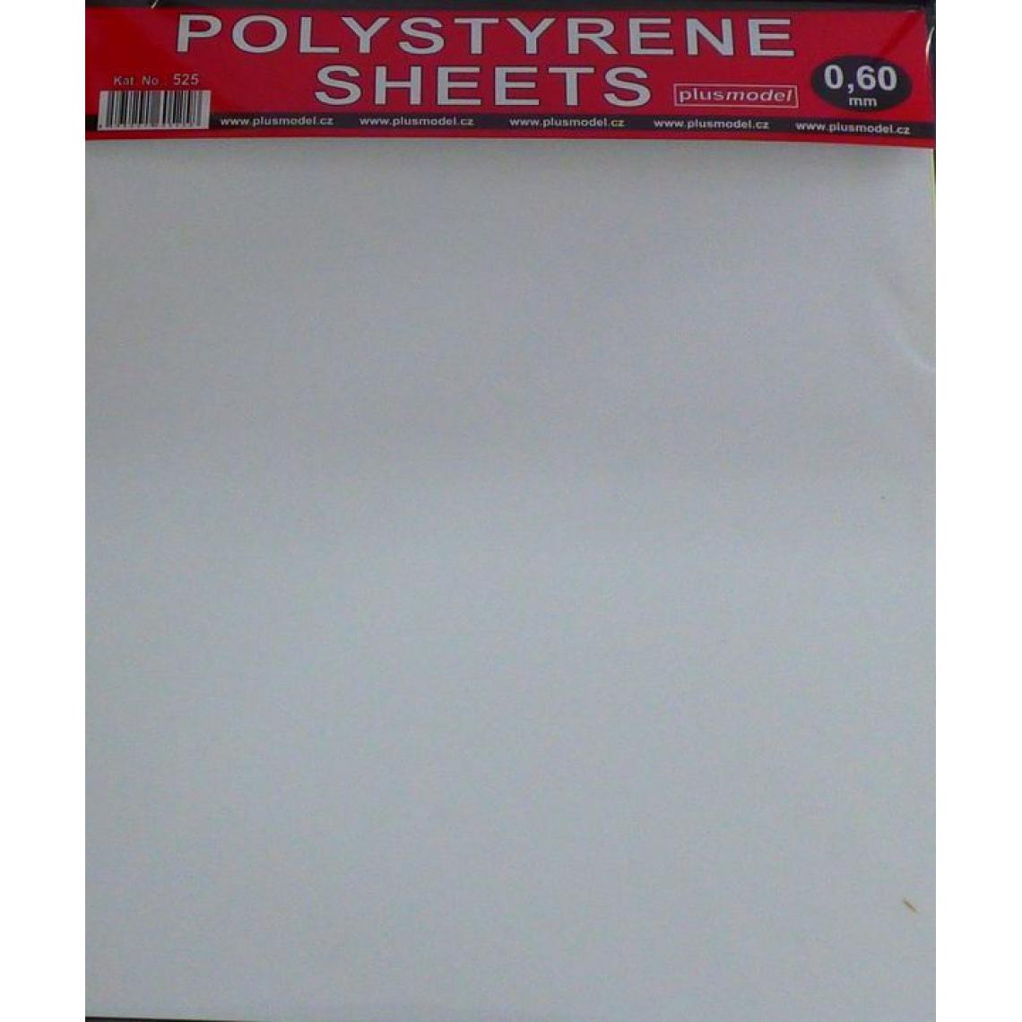 Plus Model - Polystyrene sheets 0,60mm - Plus model - Accessoires et pièces