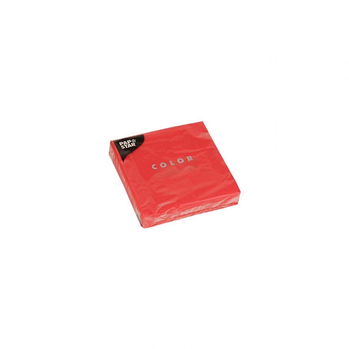 PAPSTAR - PAPSTAR Serviettes de cocktail, 240 x 240 mm, rouge () - Kits créatifs
