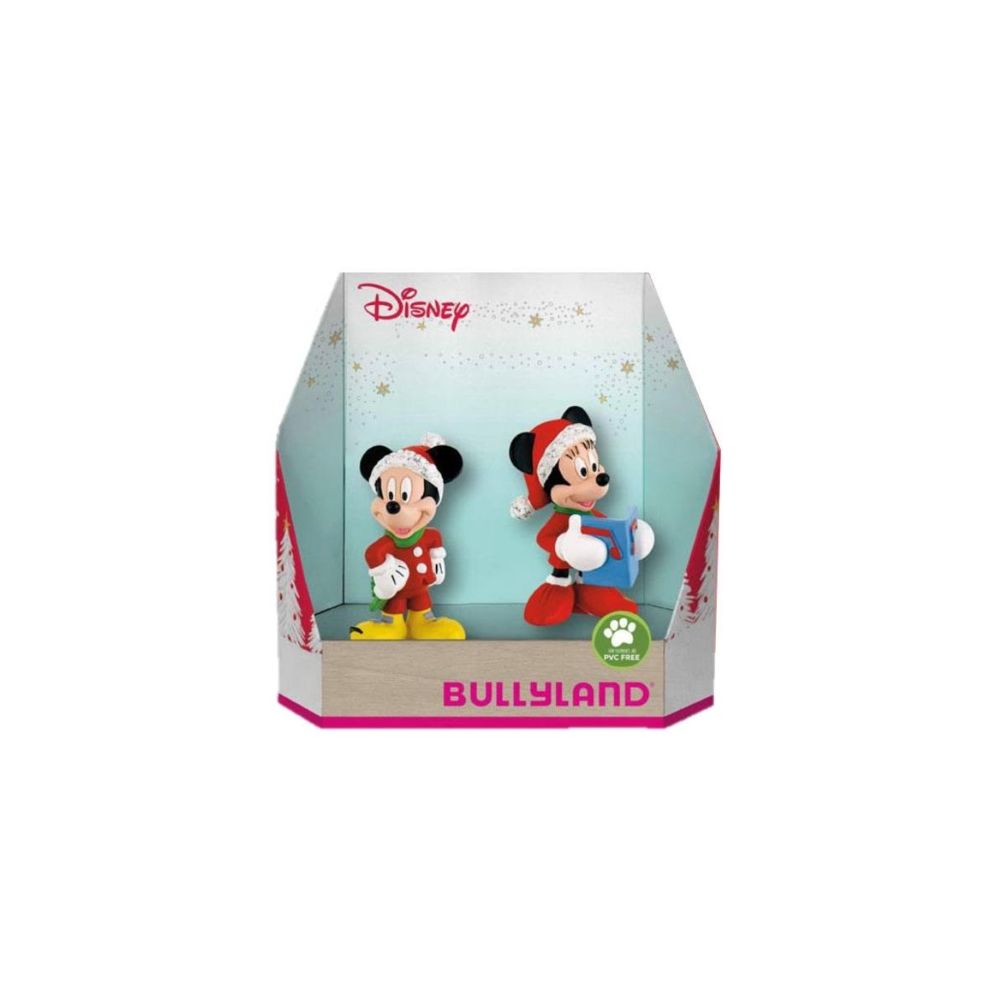 BULLYLAND - Disney - Pack 2 figurines Mickey Noël - Mangas