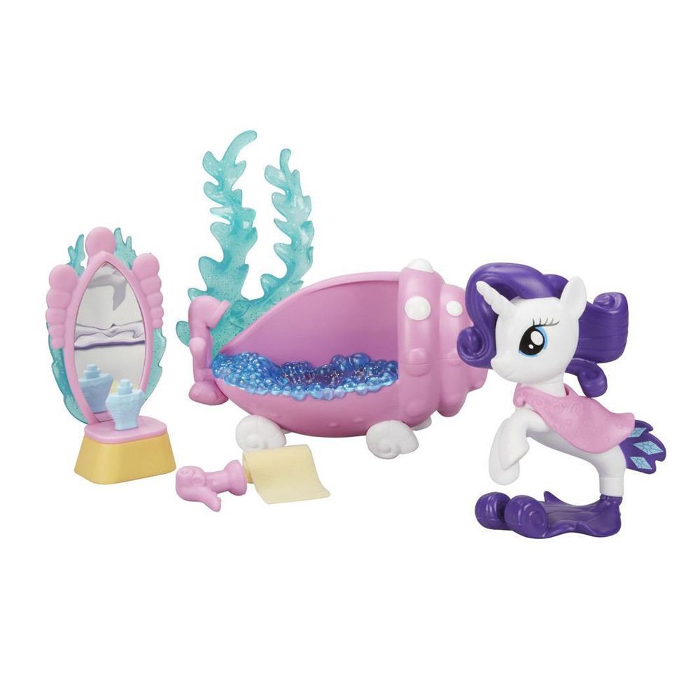 Hasbro - Figurine My Little Pony The Movie : Le spa sous-marin de Rarity - Mini-poupées