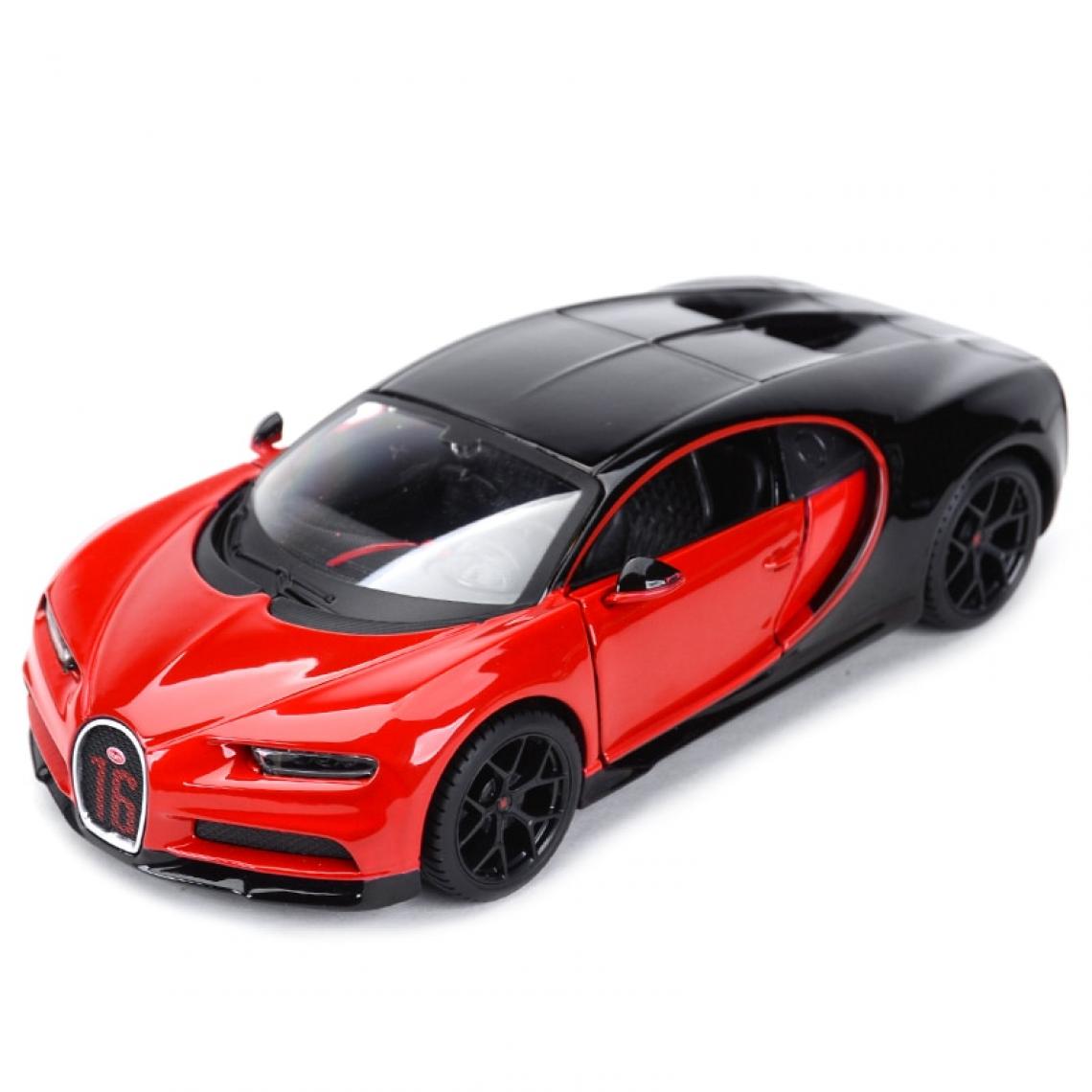 Universal - 1: 24 Bugatti Roadster, électrostatique, moulage, collection de modèles, jouets.(Rouge) - Voitures