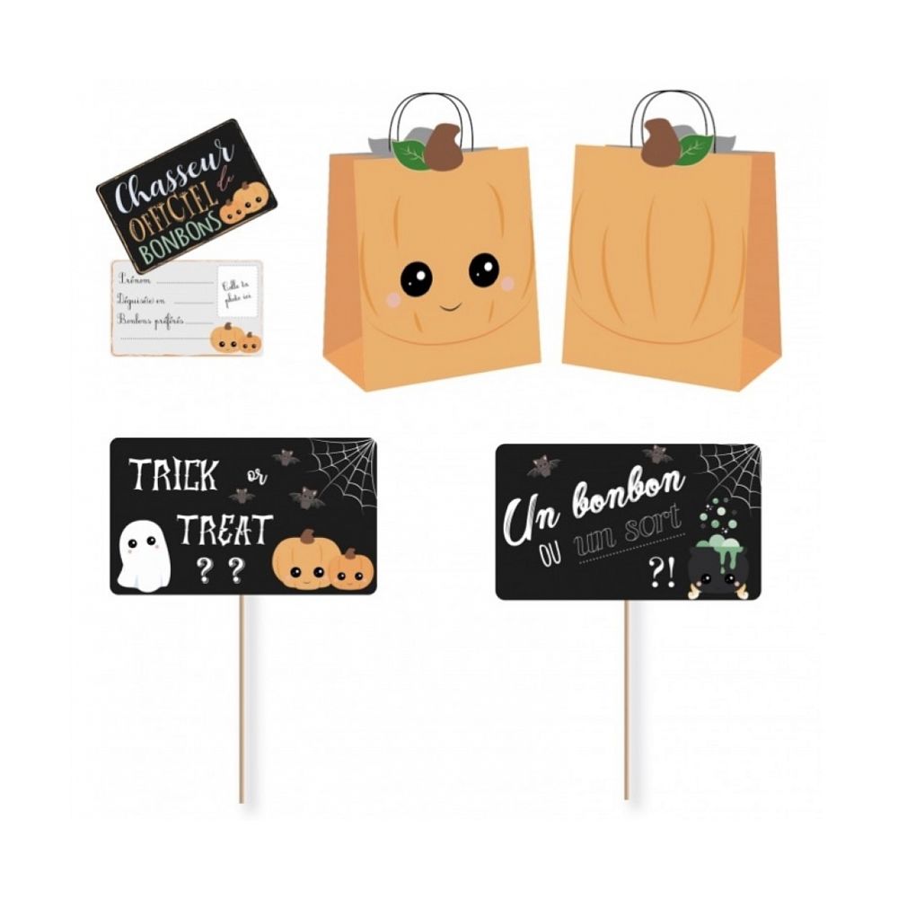 Tim&Puce - Kit Special Chasse aux bonbons Sweety Halloween - Jeux d'adresse