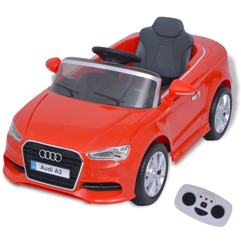 marque generique - Superbe Jeux de conduite famille Pékin Voiture électrique pour enfants télécommandée Audi A3 Rouge - Circuits