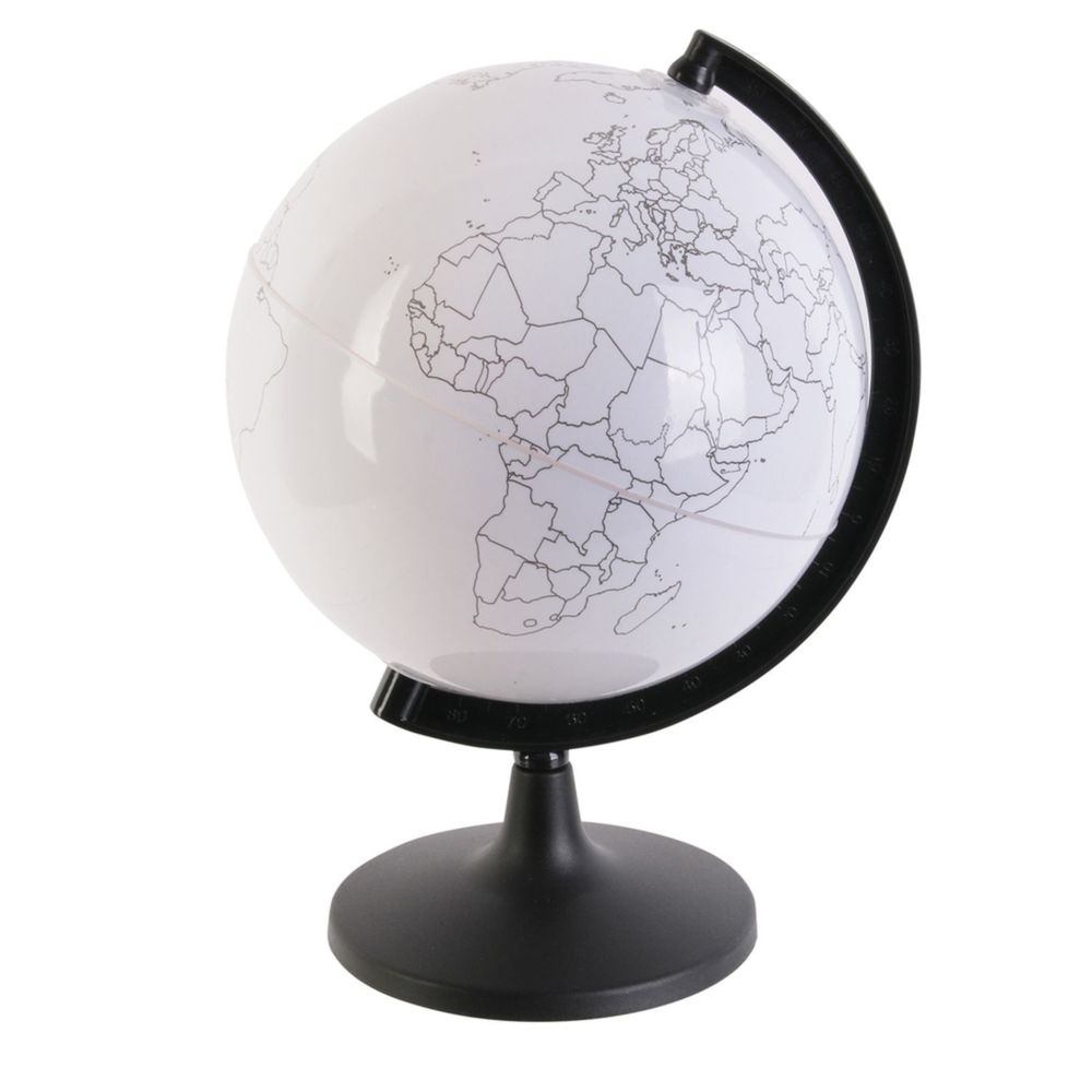 Cmp-Paris - Jouet éducatif - Globe terrestre rotatif à colorier - Jeux éducatifs