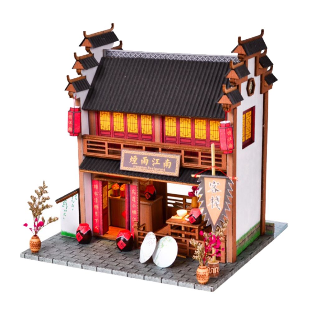 marque generique - kit de maison de poupée miniature bois bricolage - Poupées