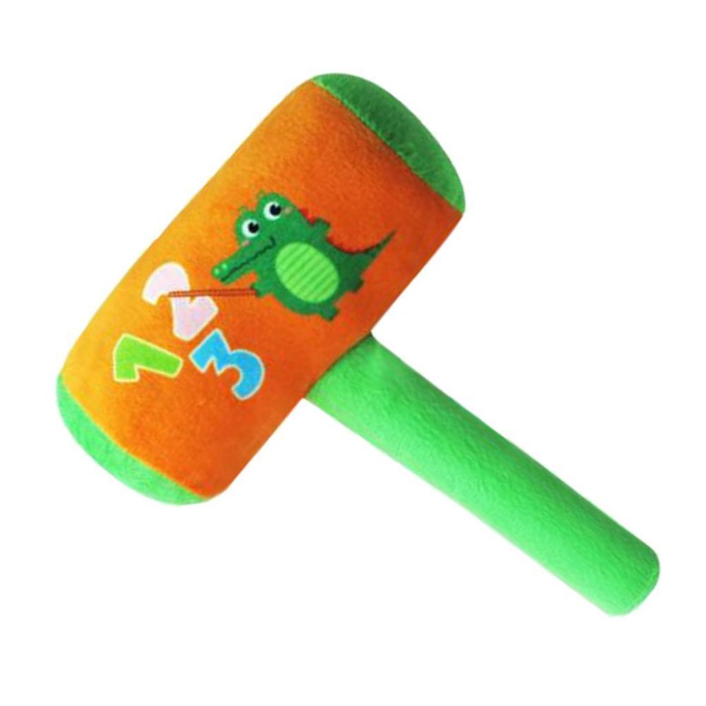 marque generique - Crocodile de jouet rempli par coton de bébé de peluche de marteau de style de bande dessinée mignonne - Jeux d'éveil