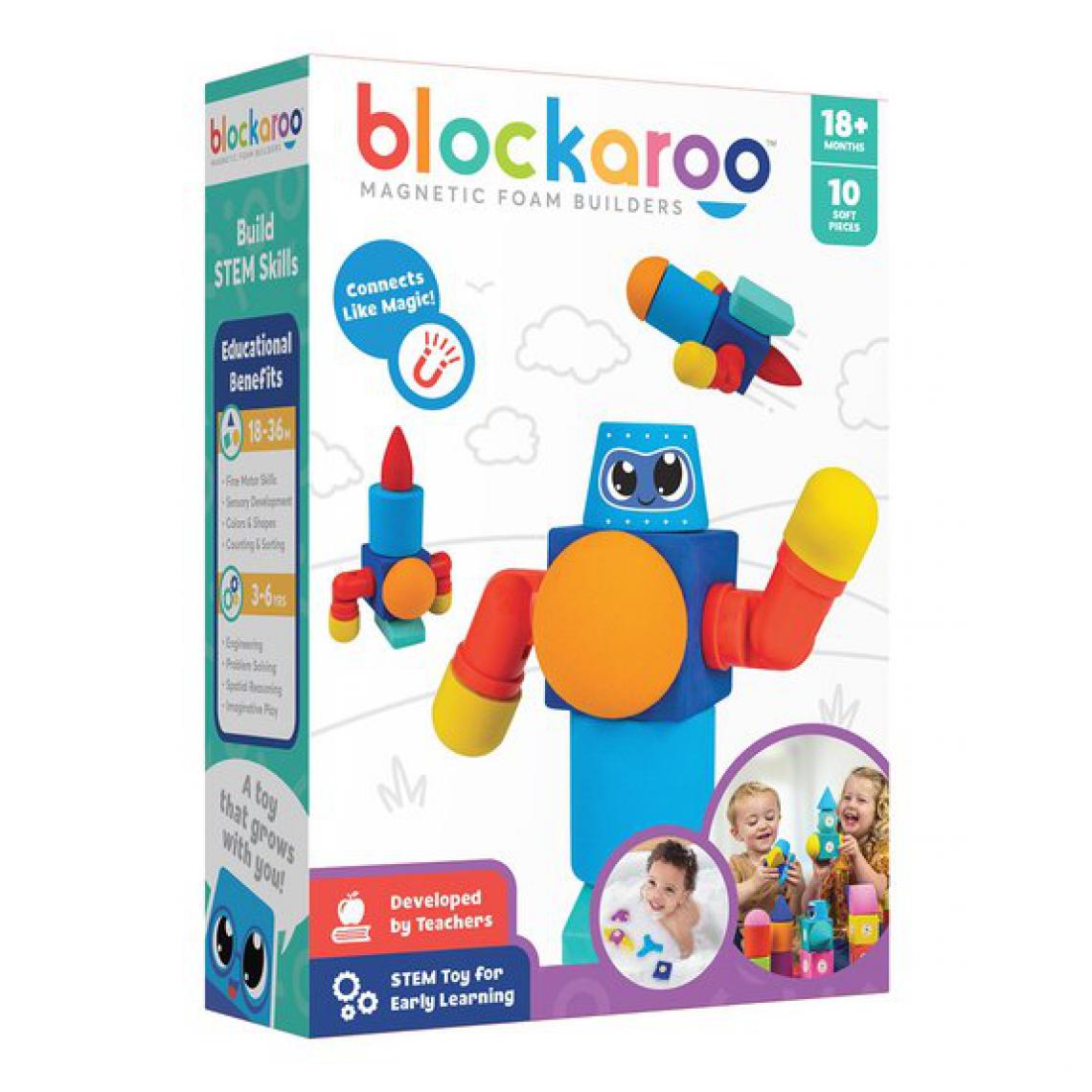 Ludendo - Robot Blockaroo 10 pièces - Briques et blocs