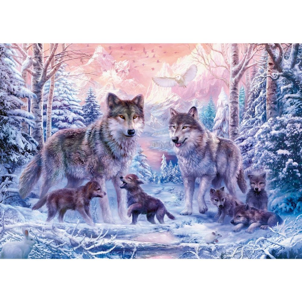 Ravensburger - Puzzle 1000 p - Loups arctiques - Animaux
