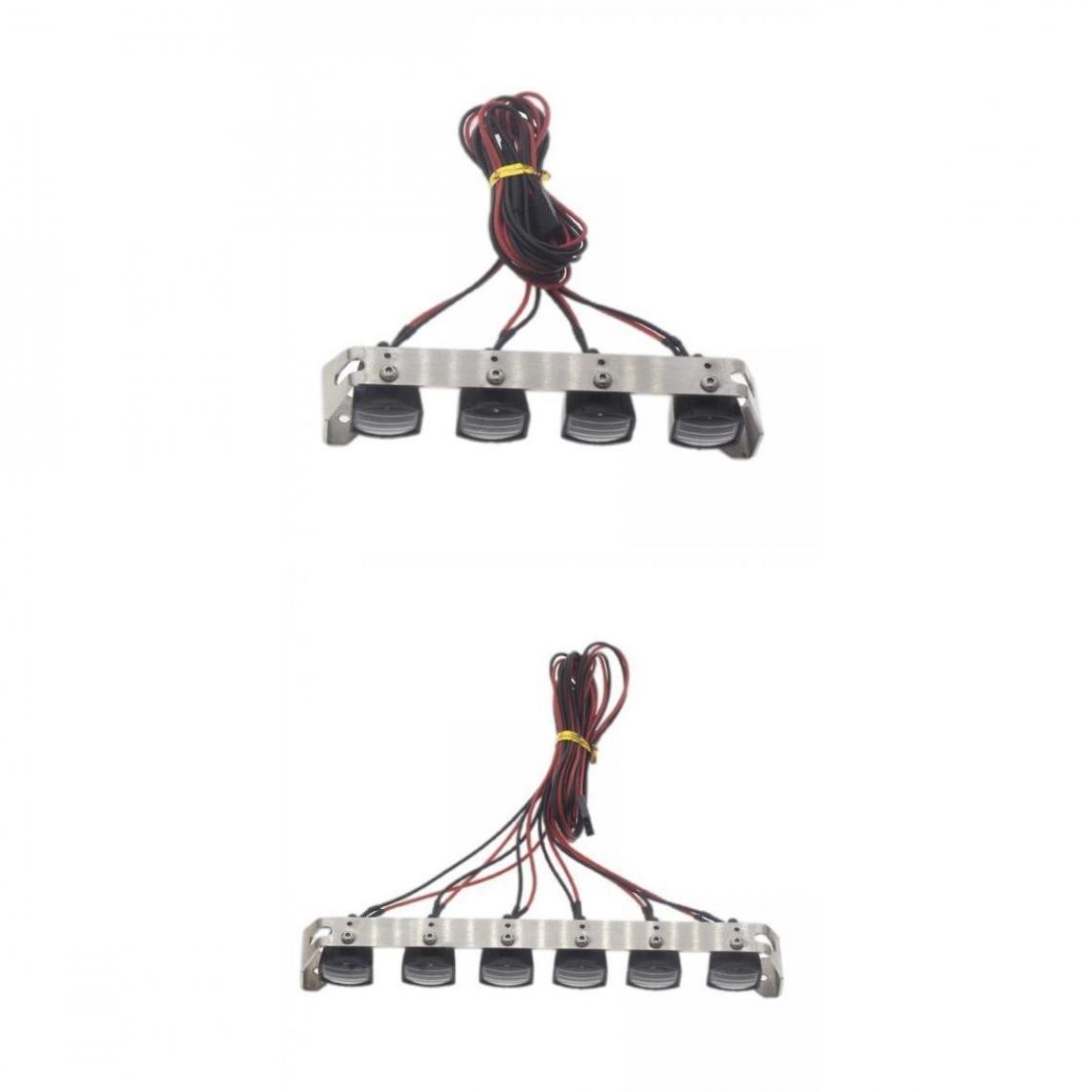 marque generique - Lampe de toit de barre lumineuse sur chenilles rc échelle - Accessoires et pièces