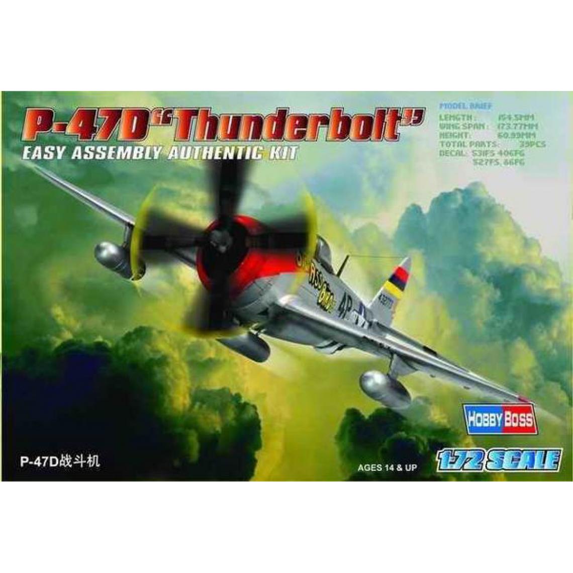 Hobby Boss - P-47D ''Thunderbolt'' - 1:72e - Hobby Boss - Accessoires et pièces