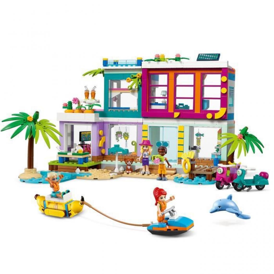 Lego - LEGO 41709 Friends La Maison De Vacances Sur La Plage Été 2022, Avec Piscine, Mini-Poupée Mia et Accessoires, Enfants Des 7 A - Briques et blocs