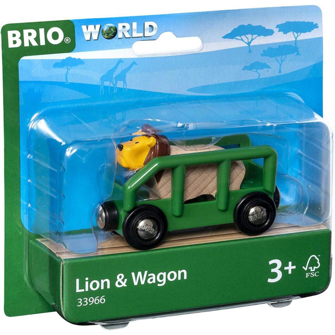 BRIO - Brio 33966 Wagon et lion - Voitures