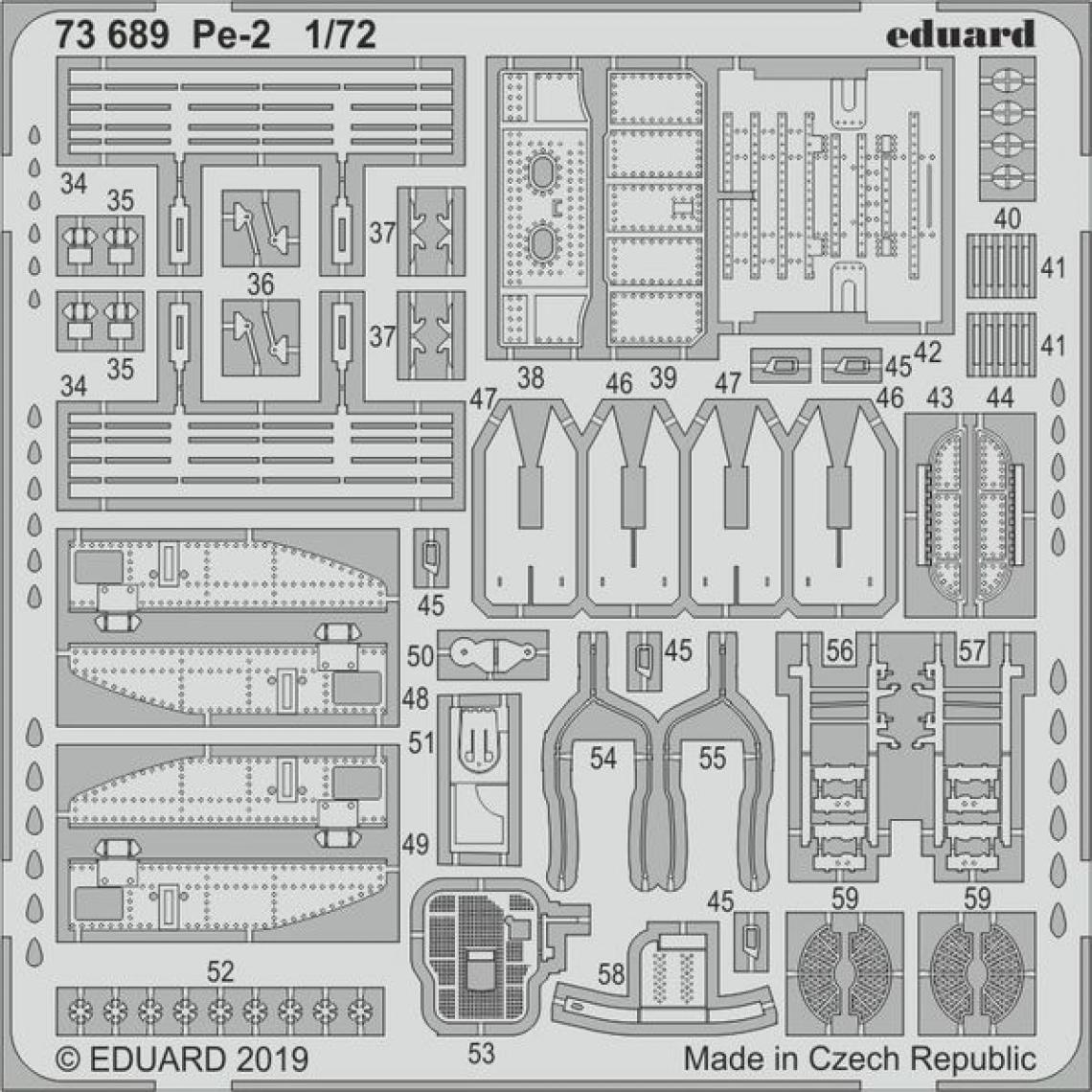Eduard - Pe-2 for Zvezda - 1:72e - Eduard Accessories - Accessoires et pièces