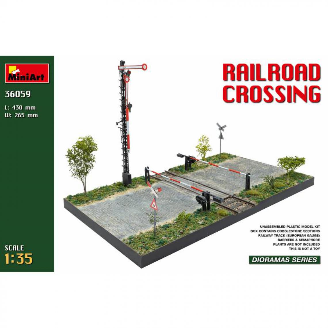 Mini Art - Railroad Crossing - Décor Modélisme - Accessoires maquettes