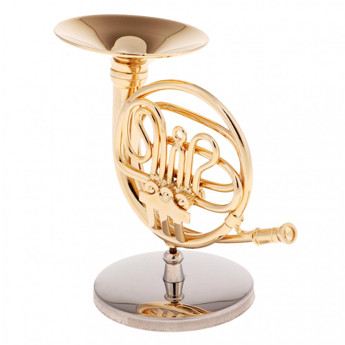 marque generique - Modèle Réaliste French Horn Brass Modèle En Métal à L’échelle 1/6 Figurine Action Jouets Musical - Films et séries