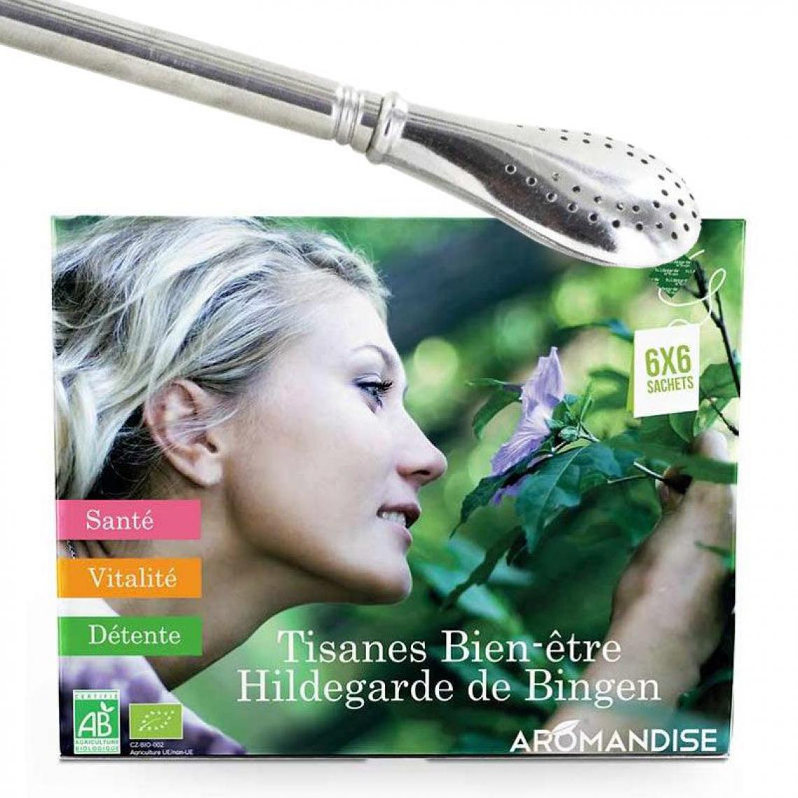 Aromandise - Coffret Découverte Tisanes 36 sachets + paille inox avec filtre - Kits créatifs
