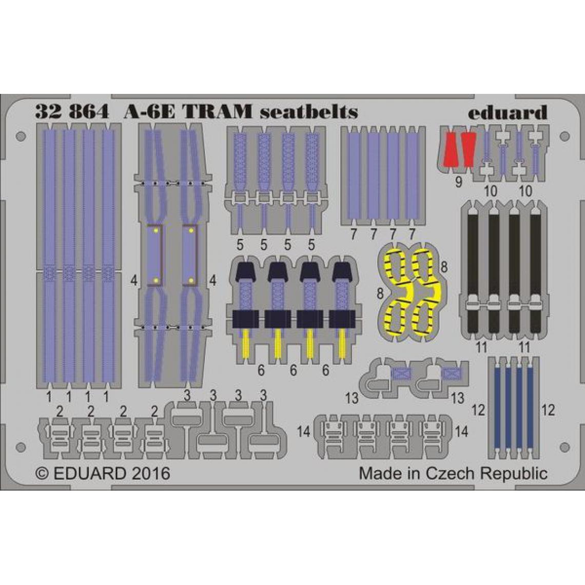 Eduard - A-6E TRAM seatbelts for Trumpeter - 1:32e - Eduard Accessories - Accessoires et pièces