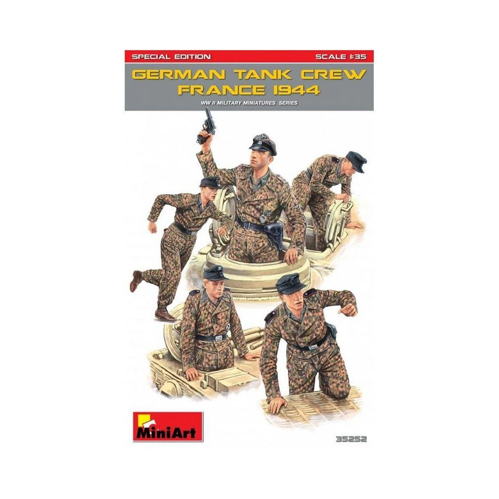 Mini Art - Figurine Mignature German Tank Crew (france 1944). Special Edition - Figurines militaires
