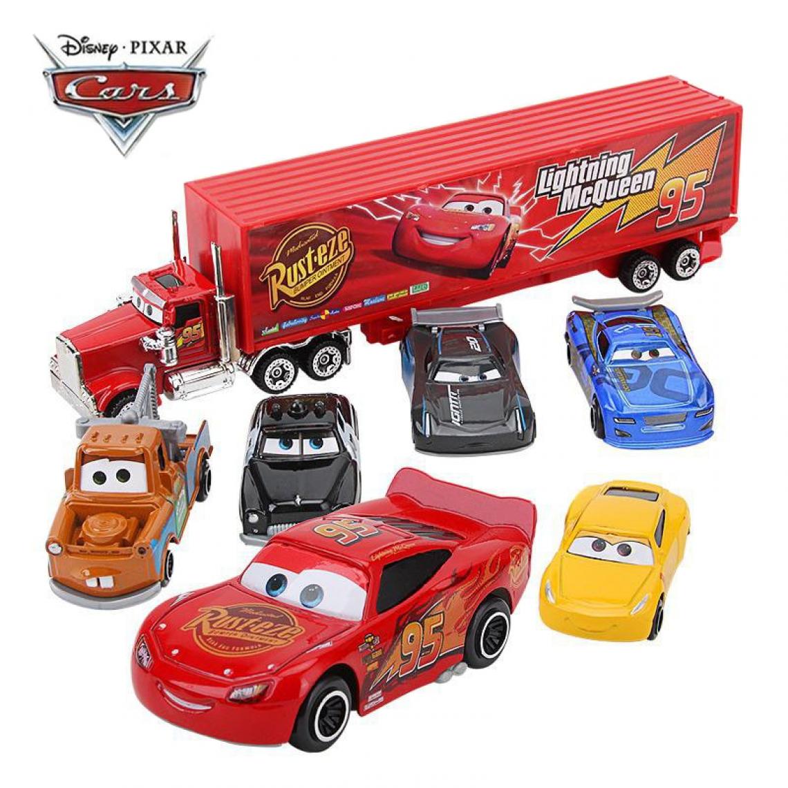 Universal - Disney Pixar Voiture Maquereau Oncle Camion Housse de Voiture Jouet Modèle Lightning Jouet & 124 ; Voiture Jouet Moulée Sous Pression(Le noir) - Voitures