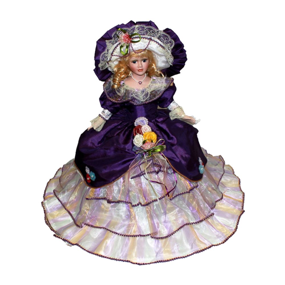 marque generique - Vintage élégante poupée en porcelaine victorienne 45cm poupée d'épissage 18inch Style4 - Poupons