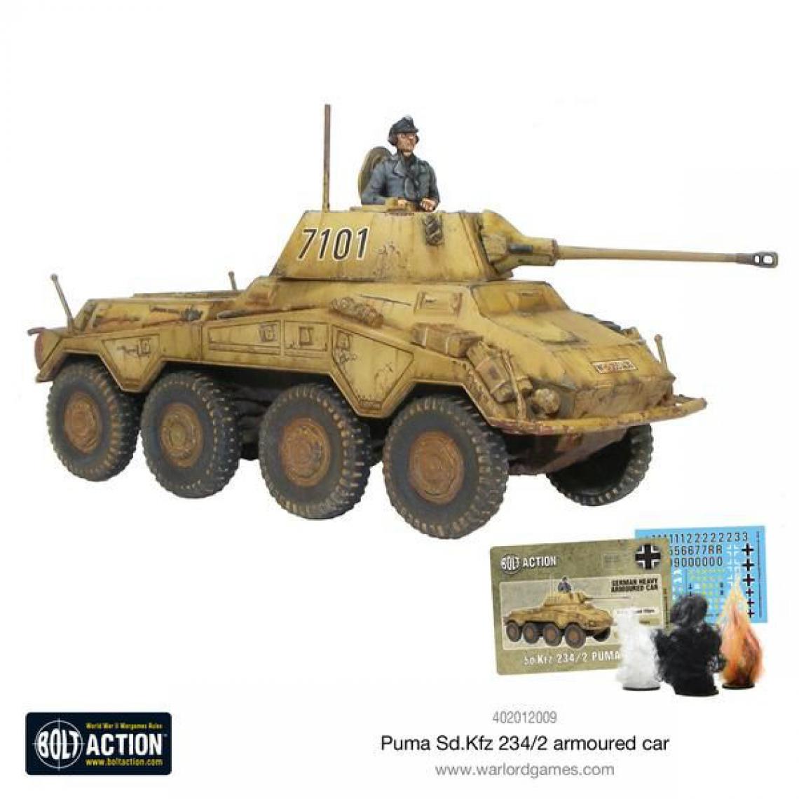 Warlord Games - Puma Sd.Kfz 234/2 Voiture blindée - Figurines militaires