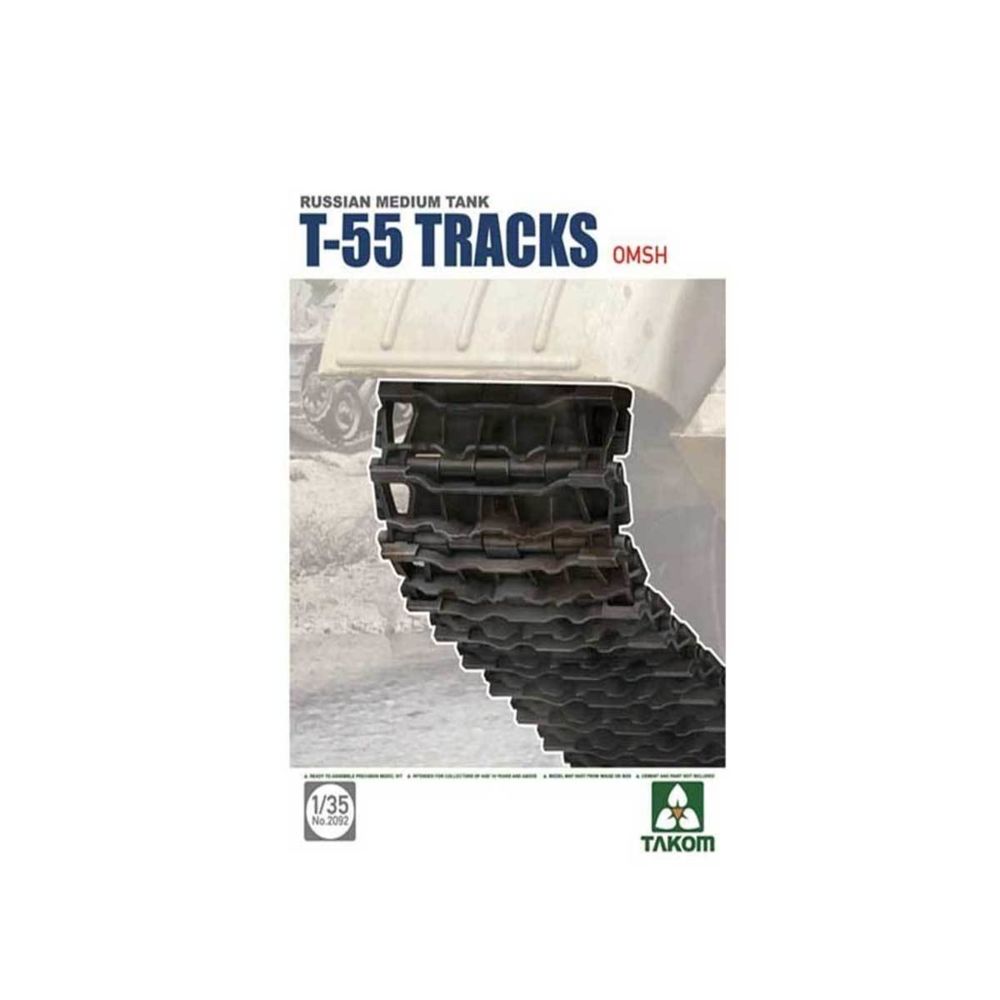 Takom - Maquette Accessoires Militaires : Set de chenilles maillons pour T-55 Type OMSH - Figurines militaires