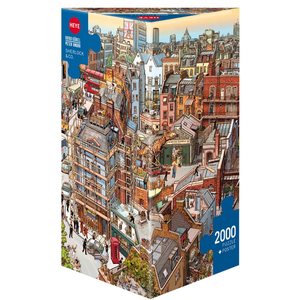 Heye - Puzzle 2000 pièces : Sherlock and co - Animaux