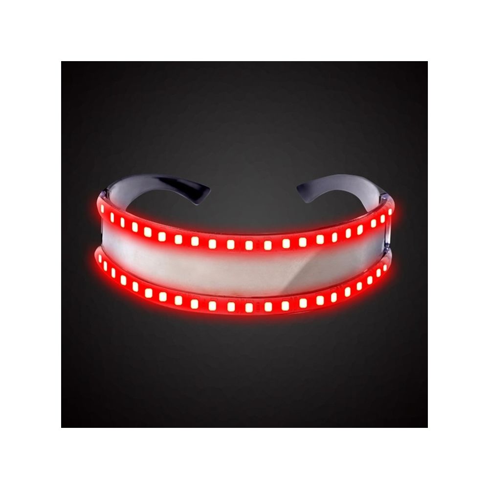 Wewoo - Lunettes LED Luminous Party Classic Jouets pour la danse DJ Masque Costumes Accessoires Gants lueur rouge - Jeux éducatifs