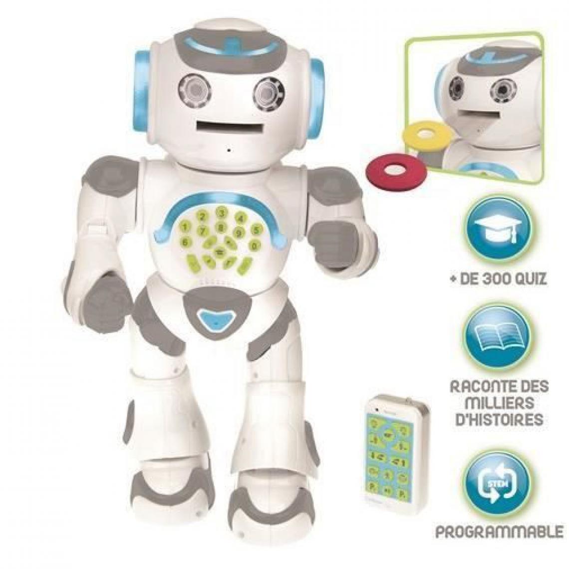 lexibook - POWERMAN MAX Mon Robot Ludo-Éducatif avec Fabrique a Histoires et Télécommande (FR) - Jeux éducatifs